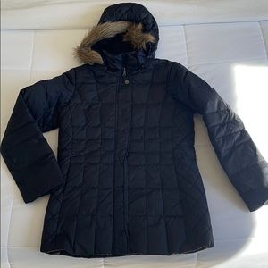 Tommy Hilfiger Black Coat w Removable Fur Hoodie